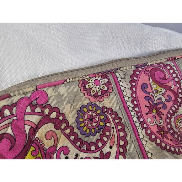 Vera Bradley Laptop Sleeve 13"-14" Pink Paisley Print Quilted Case - Pre-owned! - Picture 4 of 11